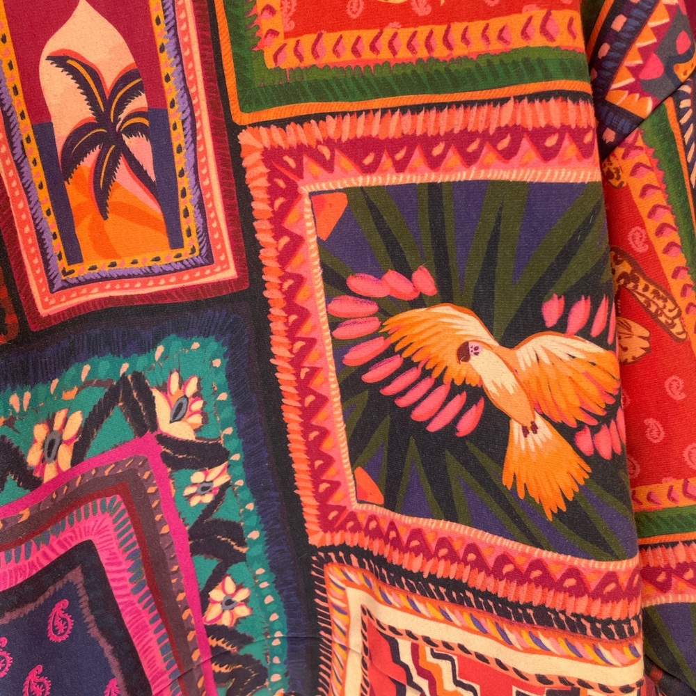 FARM @RIO Colorful Patterned Sweatshirt XS VIBRANT COLORS - Picture 3 of 9